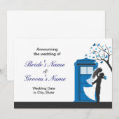 Faire-part Invitation/Faire-part de mariage de fantaisie (Devant / Derrière)