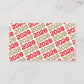 Faire-part Invitation Red & Gold (Dos)