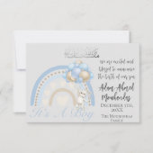 Faire-part islamique pour bébé garçon (Devant)