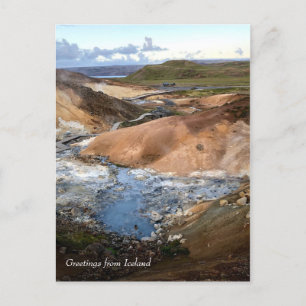 Faire-part Islande Géothermie - Carte postale