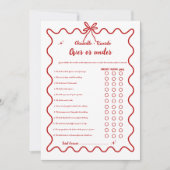 Faire-part Italien Wavy Over ou sous la nuptiale jeu de douch (Devant)