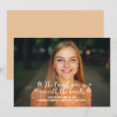 Faire-part Ivory Tassel Worth Hassle Photo Graduation (Devant / Derrière)