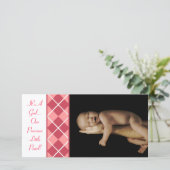 Faire-part Jacquard - C'est une fille... Notre Précieuse Peti (Debout devant)