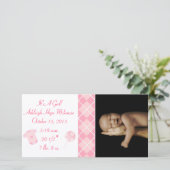 Faire-part Jacquard - C'est une fille... Notre Précieuse Peti (Debout devant)