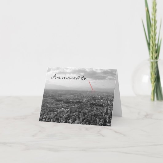 Faire-part J'ai déménagé... (Devant)