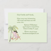 Faire-part J'ai déménagé Golf Beach Budget FLAT Move (Dos)