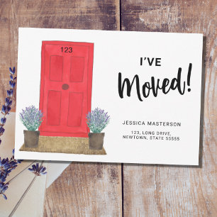 Faire-part J'ai déplacé la porte avant en mouvement