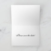 Faire-part J'ai dit "oui ! " (Intérieur)