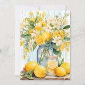 Faire-part Jar à fleurs de citron d'été (Devant)