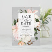 Faire-part Jardin botanique dentelle florale Enregistrer la d (Debout devant)