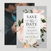 Faire-part Jardin botanique dentelle florale Enregistrer la d (Devant / Derrière)