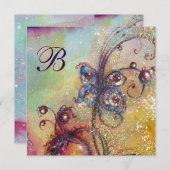 Faire-part JARDIN DES OMBRES PERDUES, BETTERFLY Monogram Gold (Devant / Derrière)