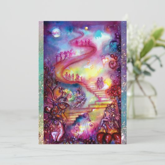 FAIRE-PART JARDIN DES OMBRES PERDUES / ESCALIER MYSTIQUE (Debout devant)