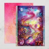 FAIRE-PART JARDIN DES OMBRES PERDUES / ESCALIERS MYSTIQUES (Devant / Derrière)