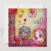 Faire-part JARDIN DES OMBRES PERDUES FAIRY & BETTERFLY Monogr (Devant)