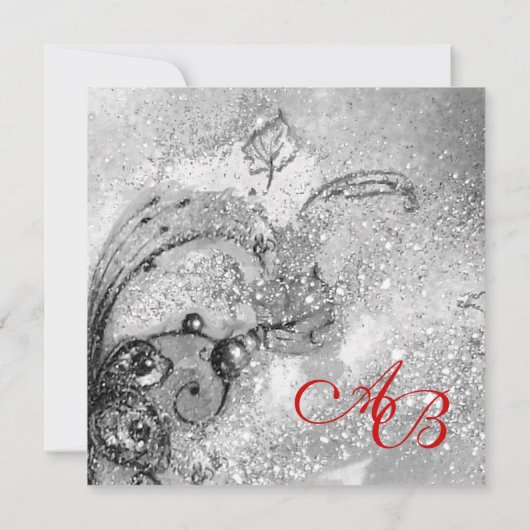 FAIRE-PART JARDIN DES OMBRES PERDUES / MONOGRAMME À BOUTEILLE (Dos)