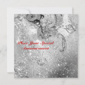 FAIRE-PART JARDIN DES OMBRES PERDUES / MONOGRAMME À BOUTEILLE (Devant)