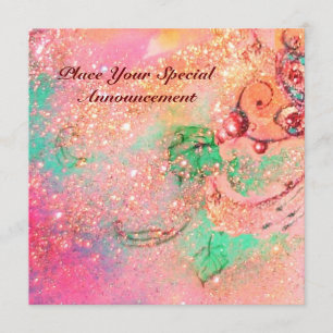 FAIRE-PART JARDIN DES OMBRES PERDUES / MONOGRAMME À BOUTEILLE