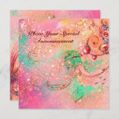 FAIRE-PART JARDIN DES OMBRES PERDUES / MONOGRAMME À BOUTEILLE (Devant / Derrière)