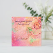 FAIRE-PART JARDIN DES OMBRES PERDUES / MONOGRAMME À BOUTEILLE (Debout devant)