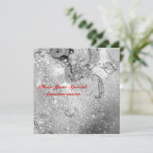 FAIRE-PART JARDIN DES OMBRES PERDUES / MONOGRAMME PAPILLON (Debout devant)