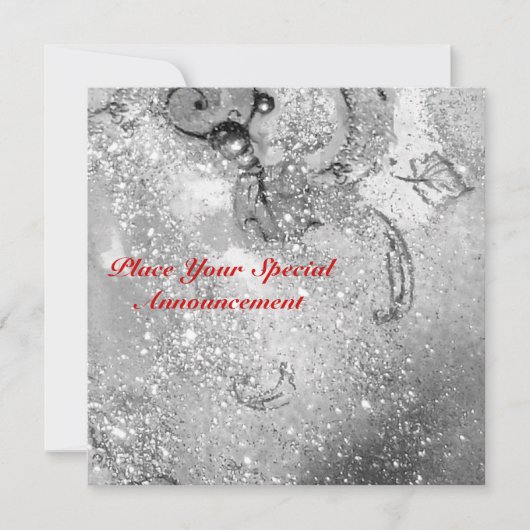 FAIRE-PART JARDIN DES OMBRES PERDUES / MONOGRAMME PAPILLON (Devant)