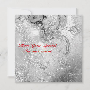 FAIRE-PART JARDIN DES OMBRES PERDUES / MONOGRAMME PAPILLON