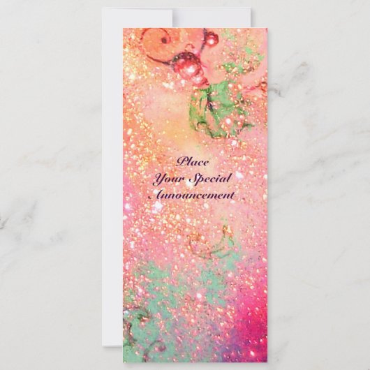 FAIRE-PART JARDIN DES OMBRES PERDUES,PLANTE PAPILLON MAGIQUE (Dos)