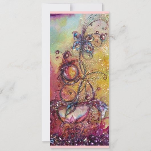 FAIRE-PART JARDIN DES OMBRES PERDUES -PLANTE PAPILLON MAGIQUE (Devant)