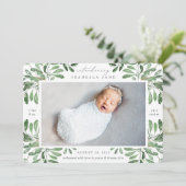 Faire-part Jardin d'été | Photo Naissance (Debout devant)