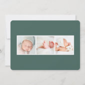 Faire-part Jardin d'été | Photo Naissance (Dos)