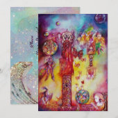 FAIRE-PART JARDIN D'OMBRES PERDUES FÊTES ET BOUTEILLES (Devant / Derrière)