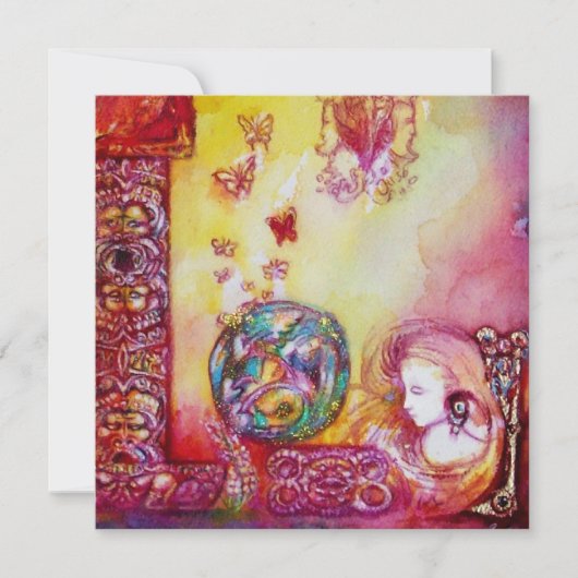 FAIRE-PART JARDIN D'OMBRES PERDUES, FOIRES ET BOUTEILLES (Devant)