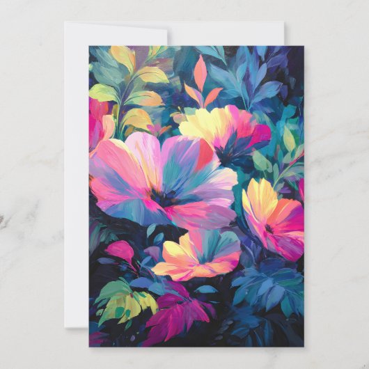 Faire-part Jardin Floral de printemps de la ruée de fleurs (Devant)