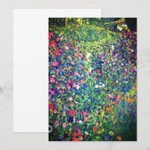 Faire-part Jardin italien Gustav Klimt (Devant / Derrière)