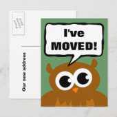 Faire-part Je déplace la nouvelle carte postale d'adresse | d (Devant / Derrière)