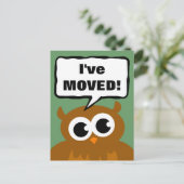 Faire-part Je déplace la nouvelle carte postale d'adresse | d (Debout devant)