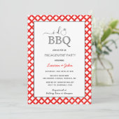 Faire-part Je fais l'invitation du BBQ Engagement (Debout devant)