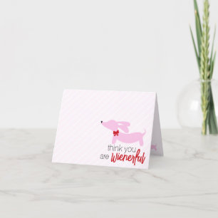 Faire-part Je pense que vous êtes Wienerife Dachshund Valenti
