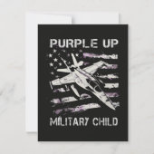 Faire-part Je purple Up Mois de l'armée (Devant)