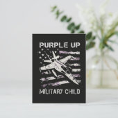 Faire-part Je purple Up Mois de l'armée (Debout devant)