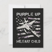 Faire-part Je purple Up Mois de l'armée (Dos)