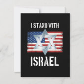 Faire-part je suis avec israël (Devant)