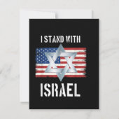 Faire-part je suis avec israël (Dos)