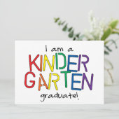 Faire-part Je suis diplômé de la maternelle (Debout devant)