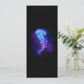 Faire-part Jellyfish éclatante couleur (Debout devant)