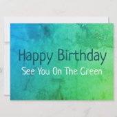 Faire-part Jeu d'Anniversaire Golf Thème (Dos)