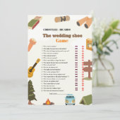 Faire-part jeu de chaussures mariage jeu de bachelorette jeu  (Debout devant)