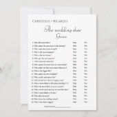 Faire-part jeu de chaussures mariage jeu de bachelorette jeu  (Devant)