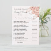 Faire-part Jeu de douche de mariée botanique trivia (Debout devant)